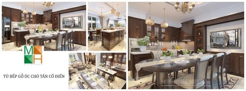 Cùng chiêm ngưỡng mẫu thiết kế tủ bếp gỗ óc chó cao cấp được sản xuất trực tiếp , không thông qua đơn vị trung gian, giá cả phù hợp với nhiều mức độ đầu tư.